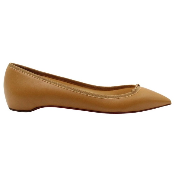 Christian Louboutin Solasofia Flats – Brown Nappa Leather | EU 37 / US 6.5 - Picture 1 of 16